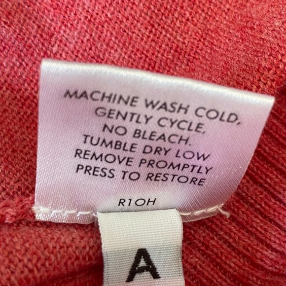 Eileen Fisher Organic Cotton Slouchy Cardigan Button Cowl Neck Barbiecore  -PS - Picture 14 of 14